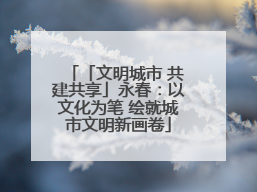 「文明城市 共建共享」永春：以文化为笔 绘就城市文明新画卷