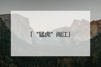 “猛虎”闹江