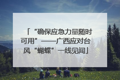 “确保应急力量随时可用”——广西应对台风“蝴蝶”一线见闻