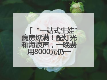 “一站式生娃”病房爆满！配灯光和海浪声，一晚费用8000元仍一床难求
