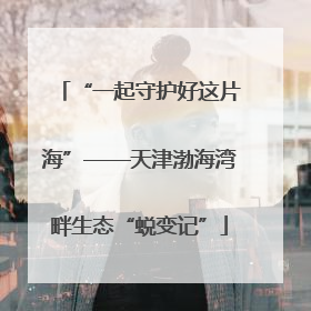 “一起守护好这片海”——天津渤海湾畔生态“蜕变记”