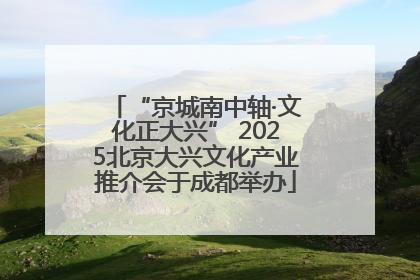 “京城南中轴·文化正大兴” 2025北京大兴文化产业推介会于成都举办