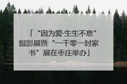 “因为爱·生生不息”摄影展暨“一千零一封家书”展在枣庄举办
