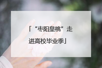 “枣阳皇桃”走进高校毕业季