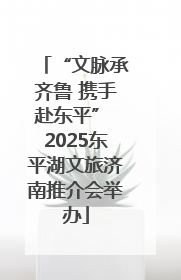 “文脉承齐鲁 携手赴东平” 2025东平湖文旅济南推介会举办