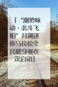 “潮势咏动・北斗飞阳”月湖迷你马拉松全民健身赛在汉启动