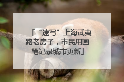 “速写”上海武夷路老房子，市民用画笔记录城市更新