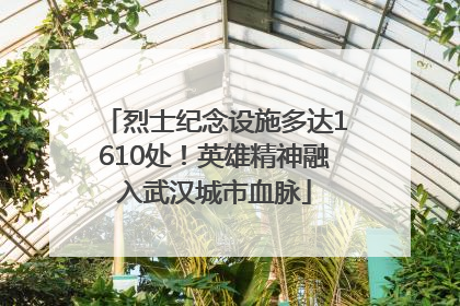 烈士纪念设施多达1610处！英雄精神融入武汉城市血脉