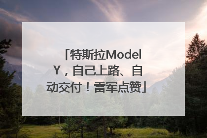 特斯拉Model Y，自己上路、自动交付！雷军点赞