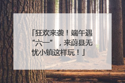 狂欢来袭！端午遇“六一”，来蔚县无忧小镇这样玩！