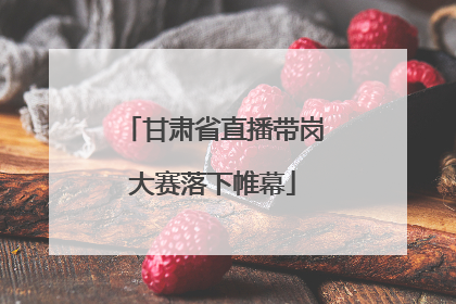 甘肃省直播带岗大赛落下帷幕