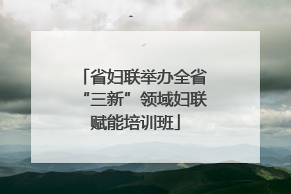 省妇联举办全省“三新”领域妇联赋能培训班