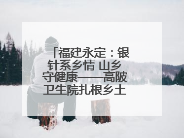 福建永定：银针系乡情 山乡守健康——高陂卫生院扎根乡土的“针”功夫