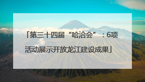 第三十四届“哈洽会”：6项活动展示开放龙江建设成果
