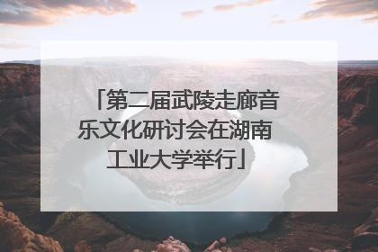 第二届武陵走廊音乐文化研讨会在湖南工业大学举行