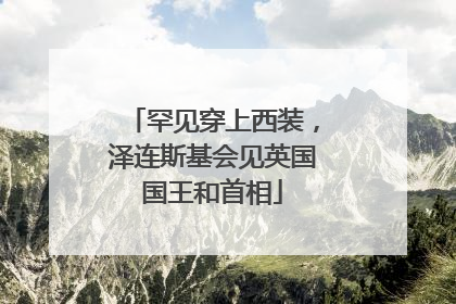 罕见穿上西装，泽连斯基会见英国国王和首相