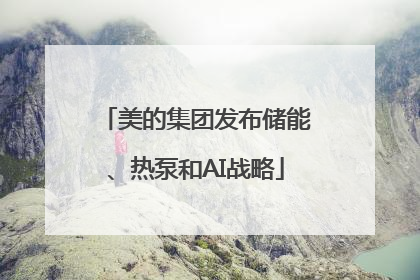 美的集团发布储能、热泵和AI战略
