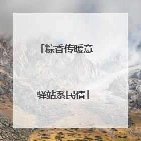 粽香传暖意 驿站系民情