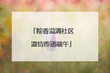 粽香溢满社区 温情传递端午