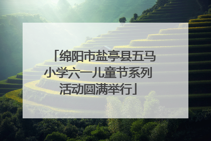 绵阳市盐亭县五马小学六一儿童节系列活动圆满举行