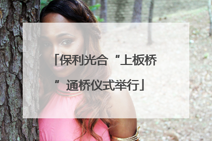 保利光合“上板桥”通桥仪式举行