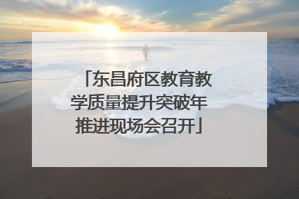 东昌府区教育教学质量提升突破年推进现场会召开