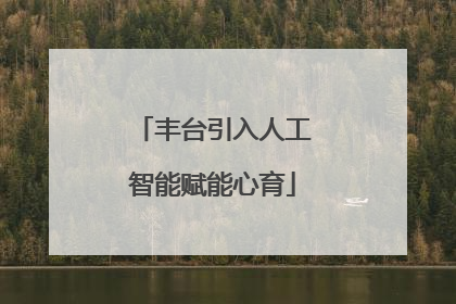 丰台引入人工智能赋能心育