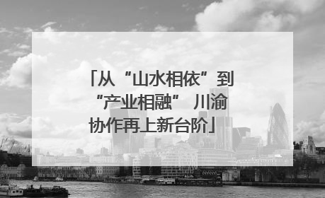 从“山水相依”到“产业相融” 川渝协作再上新台阶