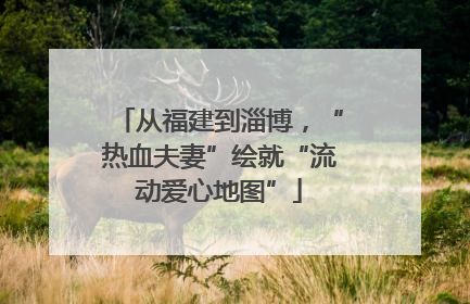 从福建到淄博，“热血夫妻”绘就“流动爱心地图”