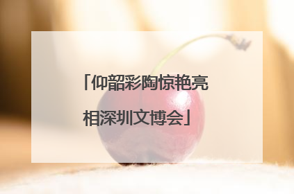 仰韶彩陶惊艳亮相深圳文博会
