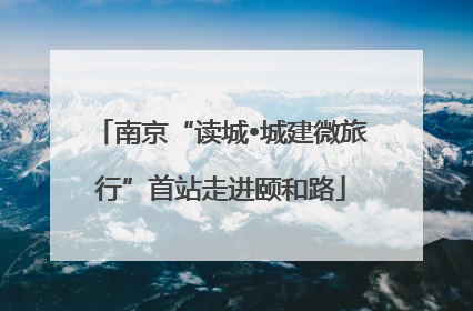 南京“读城•城建微旅行”首站走进颐和路