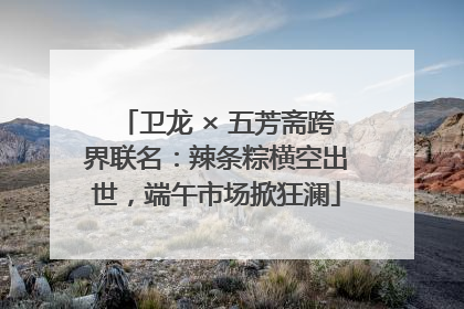 卫龙 × 五芳斋跨界联名：辣条粽横空出世，端午市场掀狂澜
