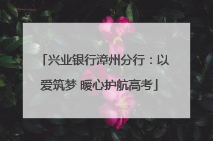 兴业银行漳州分行：以爱筑梦 暖心护航高考