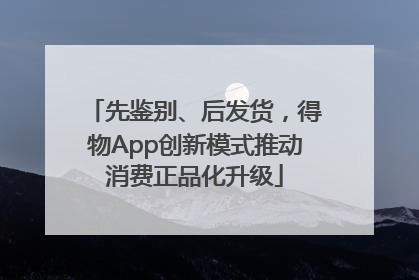 先鉴别、后发货，得物App创新模式推动消费正品化升级