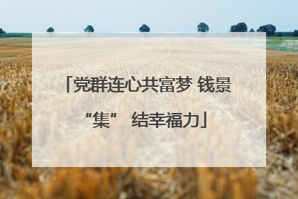 党群连心共富梦 钱景 “集” 结幸福力