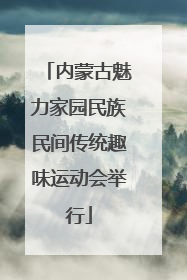 内蒙古魅力家园民族民间传统趣味运动会举行