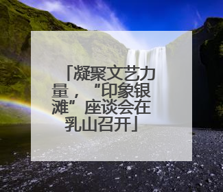 凝聚文艺力量，“印象银滩”座谈会在乳山召开