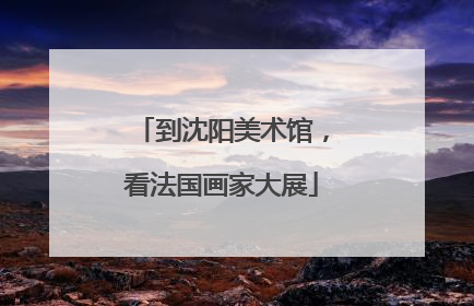 到沈阳美术馆，看法国画家大展