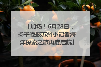 加场！6月28日，扬子晚报苏州小记者海洋探索之旅再度启航