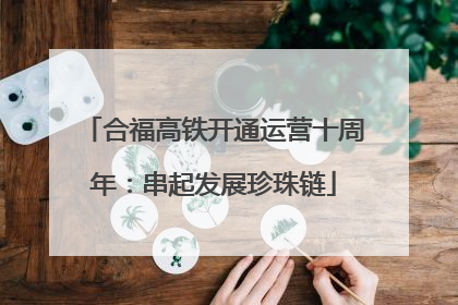 合福高铁开通运营十周年：串起发展珍珠链