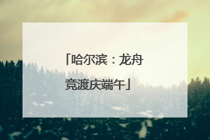 哈尔滨：龙舟竞渡庆端午