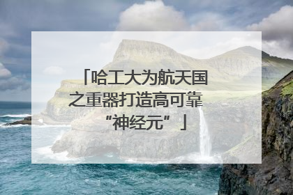 哈工大为航天国之重器打造高可靠“神经元”