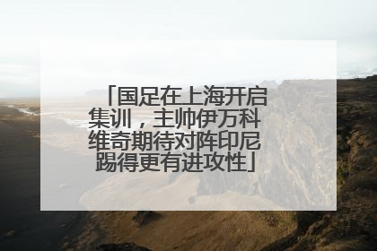 国足在上海开启集训，主帅伊万科维奇期待对阵印尼踢得更有进攻性