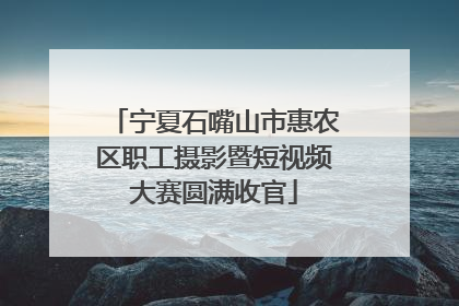 宁夏石嘴山市惠农区职工摄影暨短视频大赛圆满收官