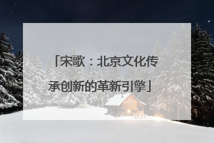 宋歌：北京文化传承创新的革新引擎