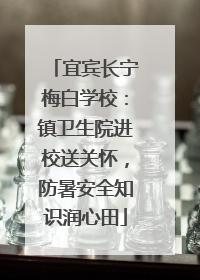 宜宾长宁梅白学校：镇卫生院进校送关怀，防暑安全知识润心田