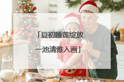 夏初睡莲绽放 一池清雅入画
