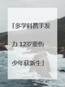 多学科携手发力 12岁重伤少年获新生