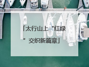 太行山上“红绿”交织新篇章