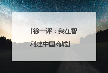 徐一评：我在智利建中国商城